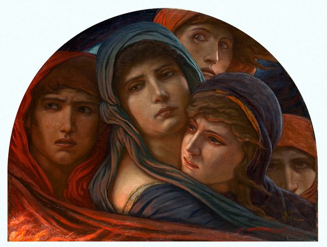 A Glimpse into Hell, or Fear by Elihu Vedder
