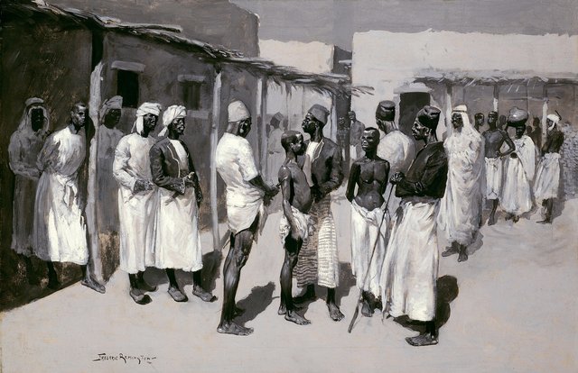Slave Market by Frederic Remington