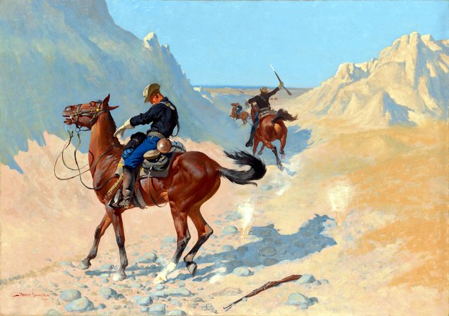 The Advance-Guard, or The Military Sacrifice (The Ambush) by Frederic Remington
