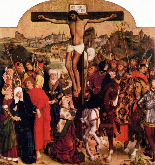 Crucifixion of Christ by Hans Pleydenwurff