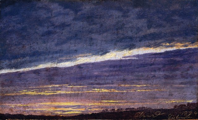 Nightly cloudy sky / Evening by Caspar David Friedrich