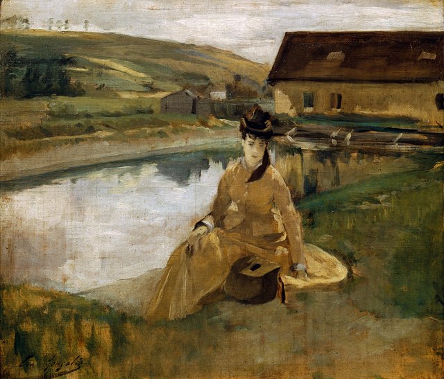 Am Wasser (At the Water) by Eva Gonzalès