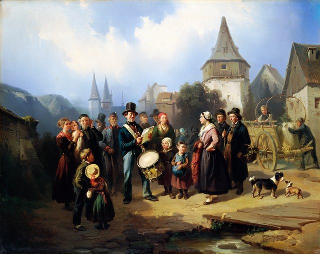 Der Dorftrommler by August von Rentzell