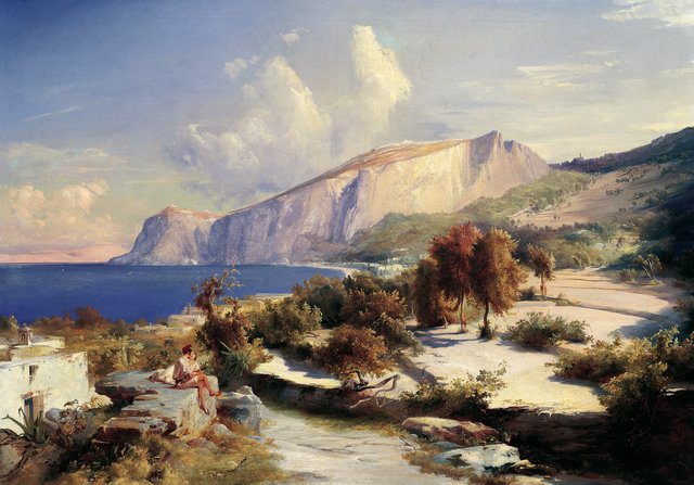 Nachmittag auf Capri by Carl Blechen