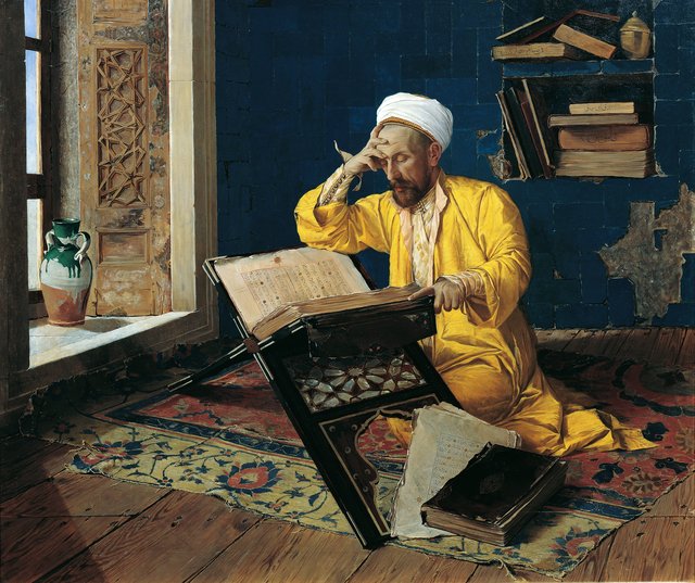 Islamic theologian with Koran by Osman Hamdi Bey