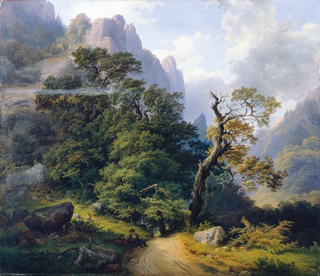 Berglandschaft by Joseph Holzer