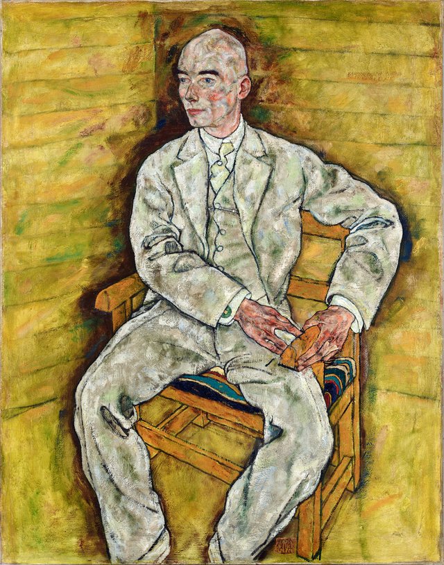 Portrait of Victor Ritter von Bauer by Egon Schiele