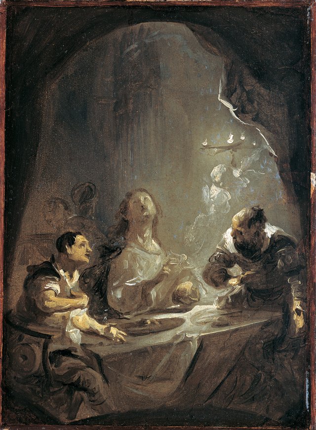 Christ at Emmaus by Josef Winterhalder der Jüngere