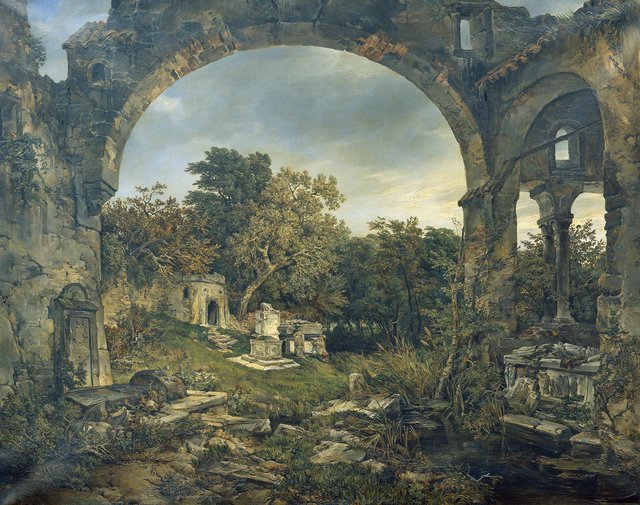 Verödeter Friedhof by Joseph Selleny
