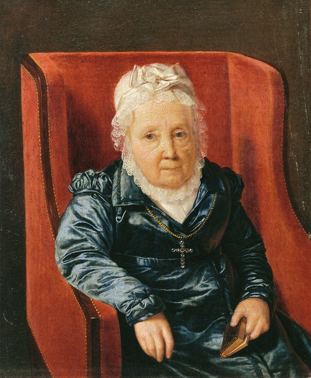 Rosina Wieser in Armchair by Ferdinand Georg Waldmüller