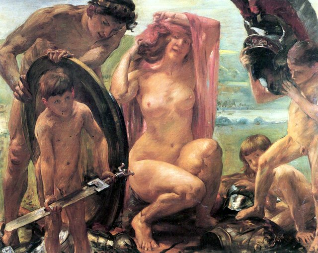 The weapons of Mars by Lovis Corinth