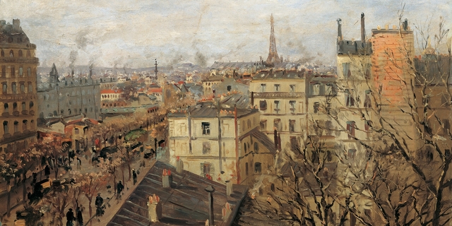 View of Paris by Theodor von Hörmann