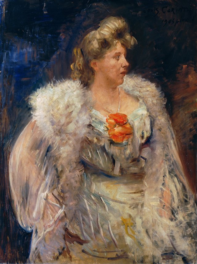 Portrait of Miss Halbe by Lovis Corinth