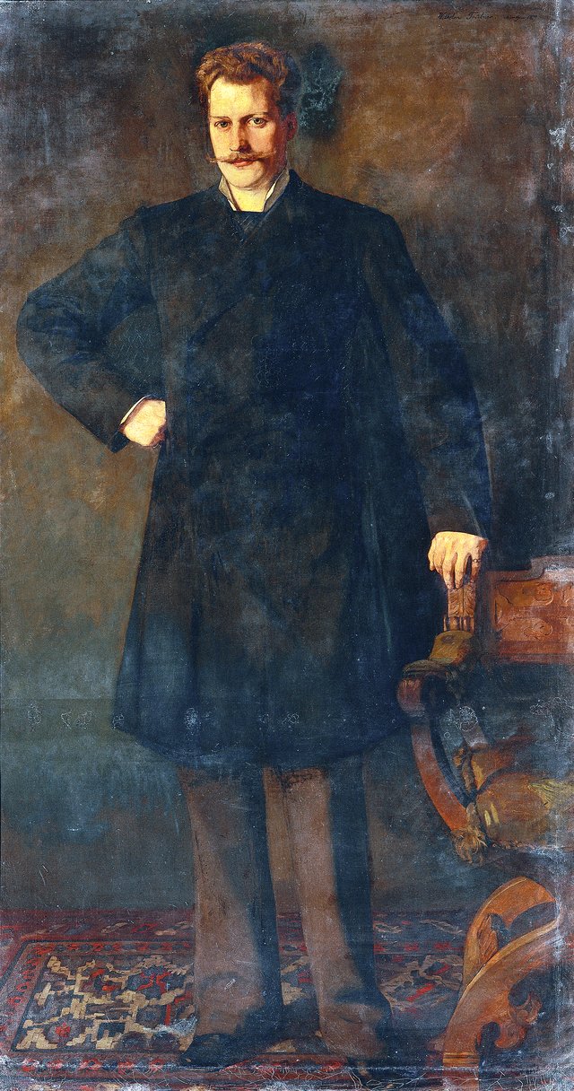 Der Kammersänger Theodor Reichmann by Wilhelm Trübner
