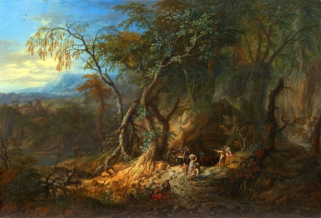 Forest Landscape with Unobstructed View on the Left by Franz Christoph Janneck