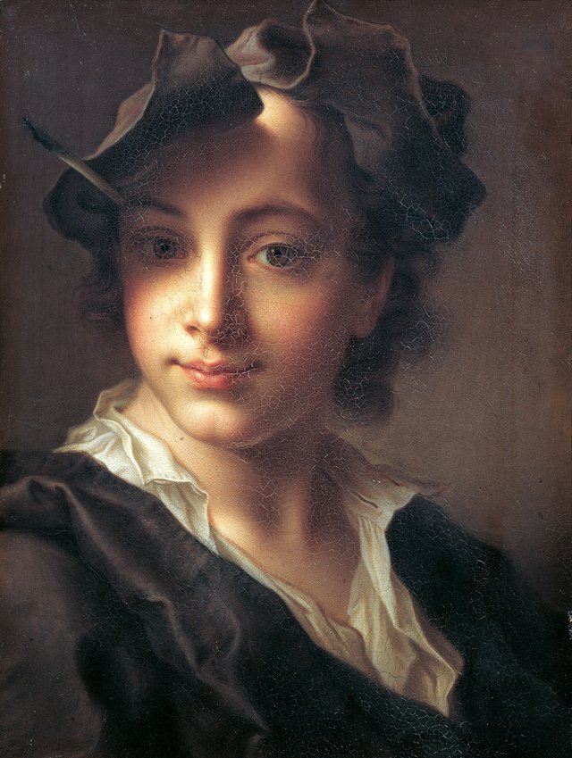 Portrait of a boy by Christian Seybold