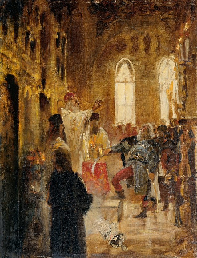 Krönungsszene by Jan Matejko