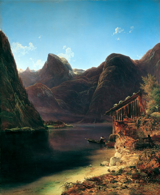 Der Hallstätter See by Franz Steinfeld