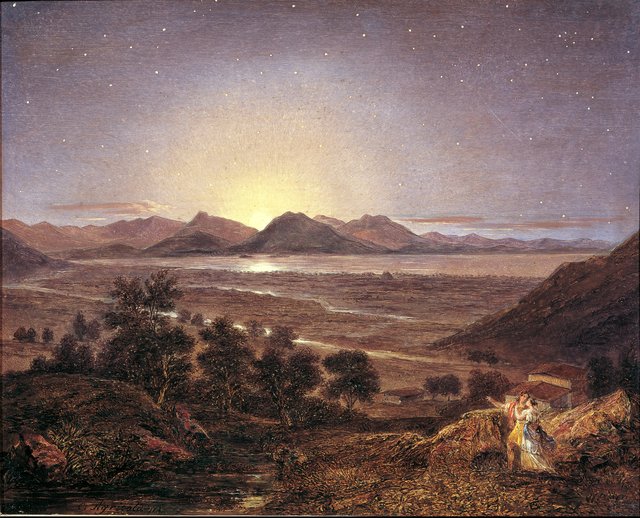 Marathon bei Mondbeleuchtung by Karl Agricola