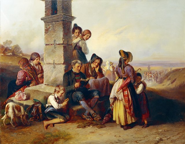 The pilgrims' rest by Matthias Ranftl