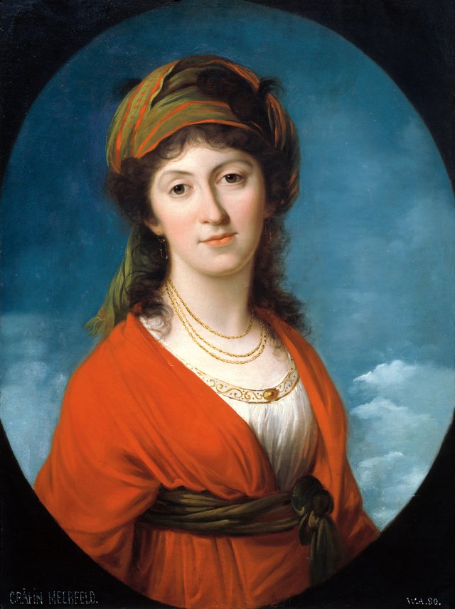Marie Therese Gräfin Meerfeld, geb. Gräfin Dietrichstein by Angelica Kauffmann
