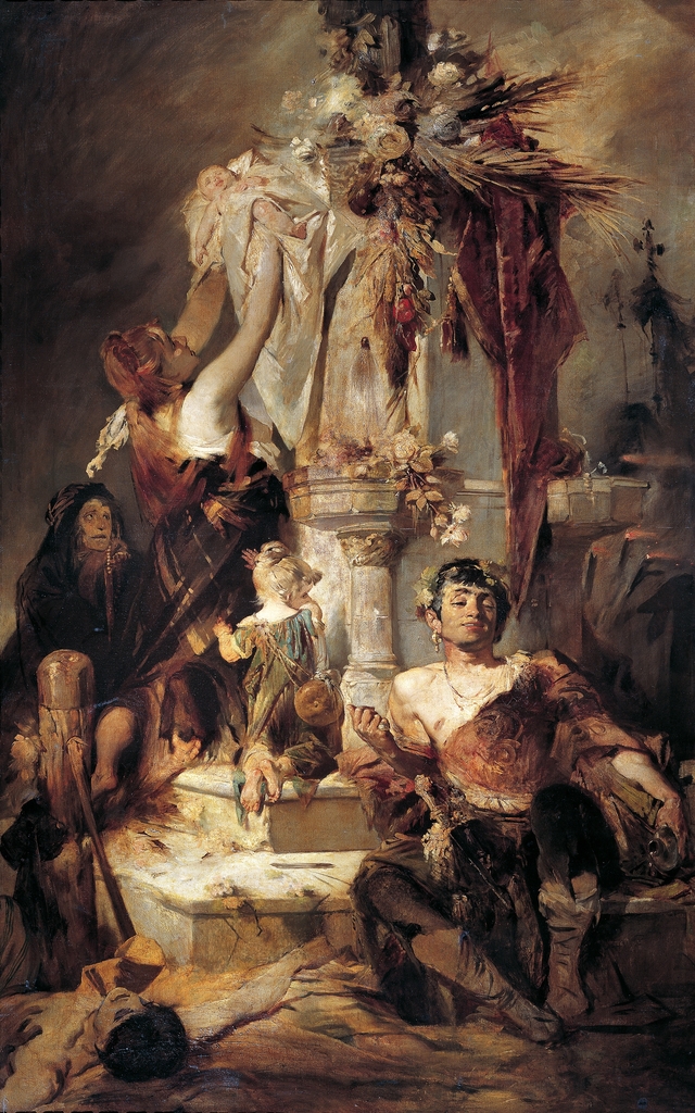 Barbaric Tribute Scene by Hans Makart