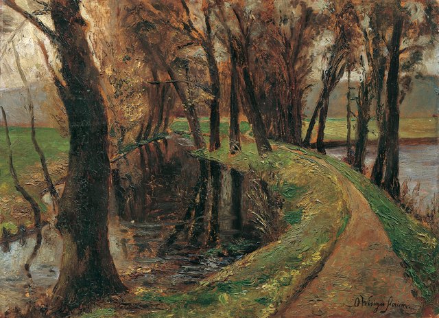 Allee am Weiher by Olga Wisinger-Florian