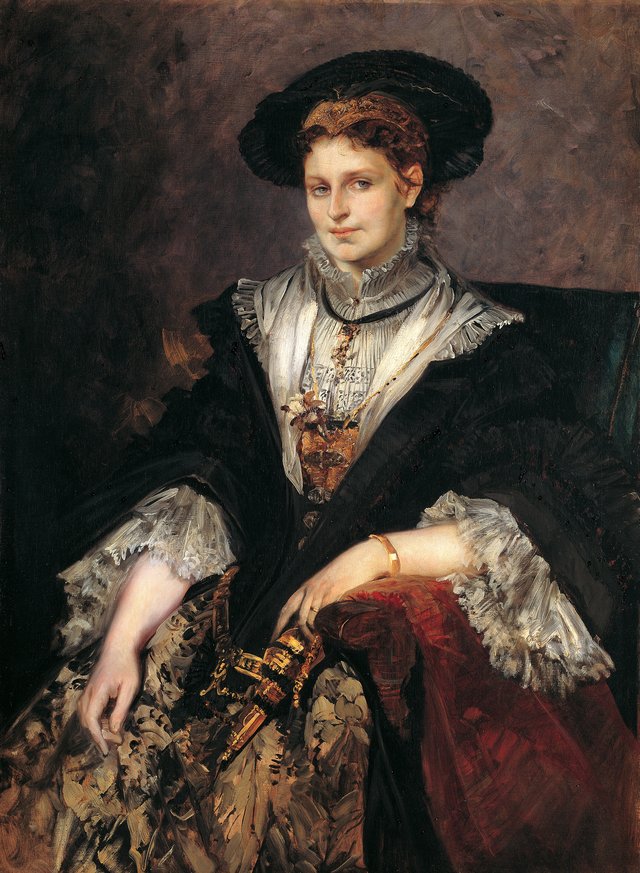 Bertha von Piloty by Hans Makart