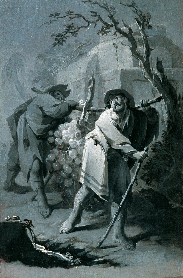 The Scouts with the Grapes by Franz Sigrist