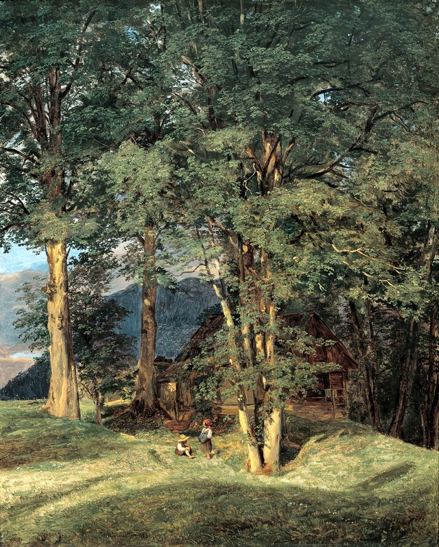 Maple trees near Ischl by Ferdinand Georg Waldmüller