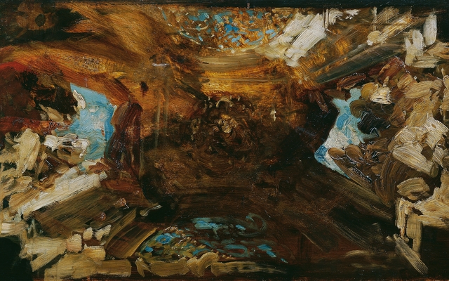 Farbskizze zum Plafond "Die vier Weltteile" by Hans Makart