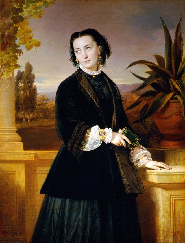 Auguste Engerth, die Gattin des Künstlers by Francis Hayman