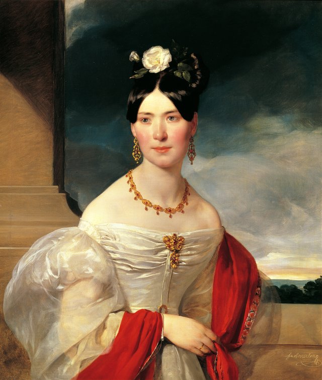 Marie Freiin Vesque von Püttlingen by Friedrich von Amerling