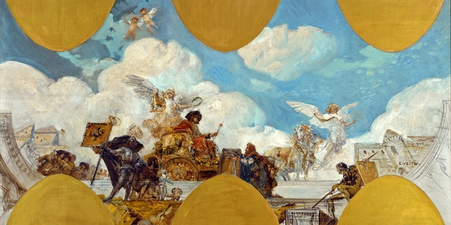 Apotheose von Kaiser Maximilian I. by Eduard Veith