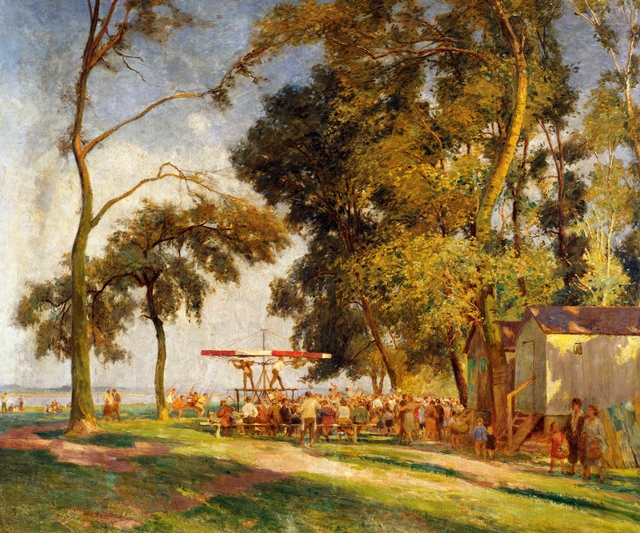Sonntag in der Lobau by Anton Hans Karlinsky