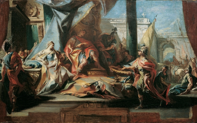 Die Großmut des Scipio by Carlo Carlone