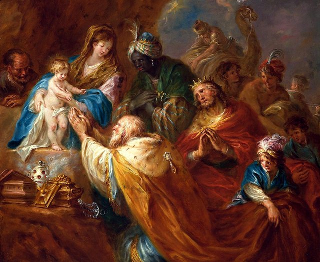 Anbetung der Heiligen Drei Könige by Martin Johann Schmidt