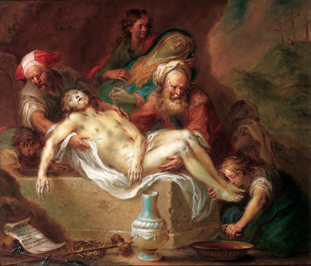 Grablegung Christi by Martin Johann Schmidt