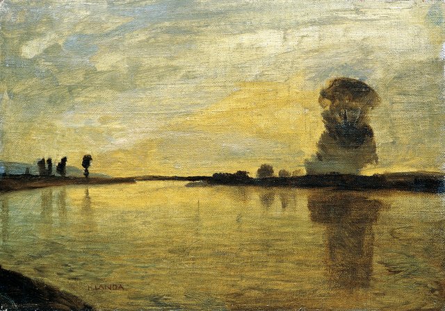 Donaulandschaft by Hubert Landa