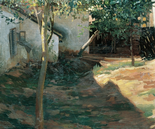 Im Zwetschkengarten (Waldviertel) by Hubert Landa