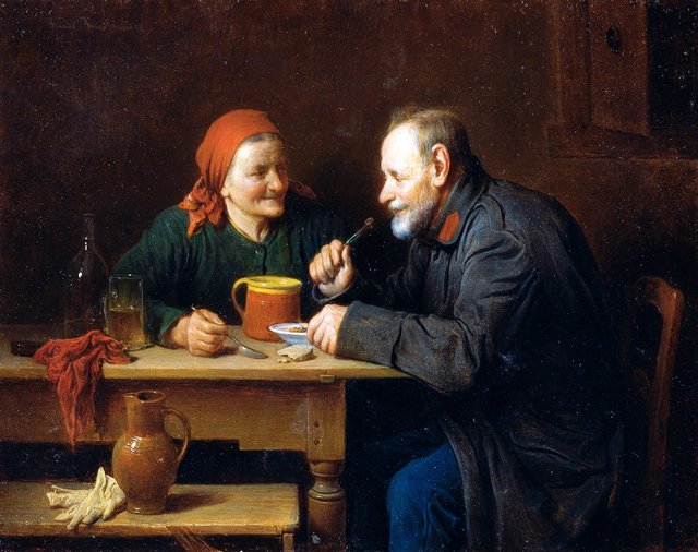Das Mittagsmahl by Friedrich Friedländer