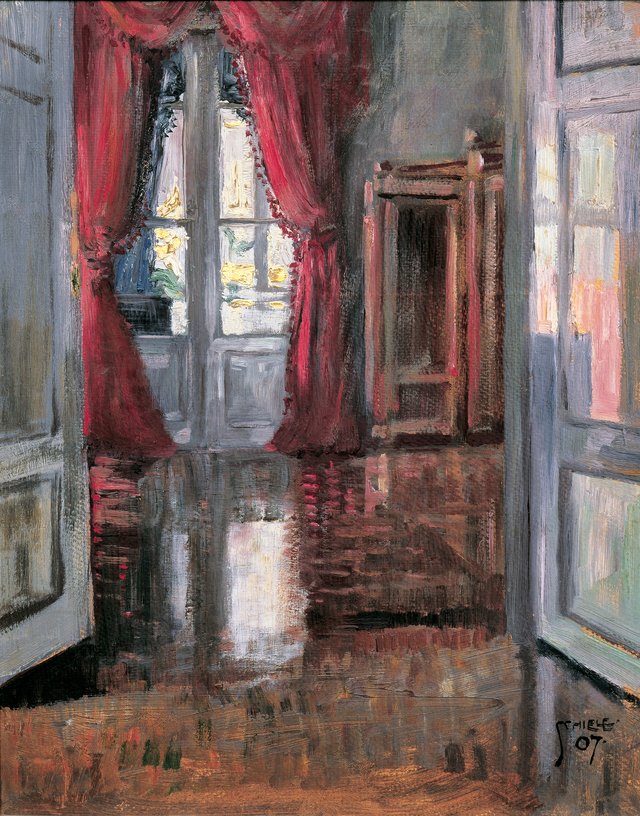 Interior by Egon Schiele