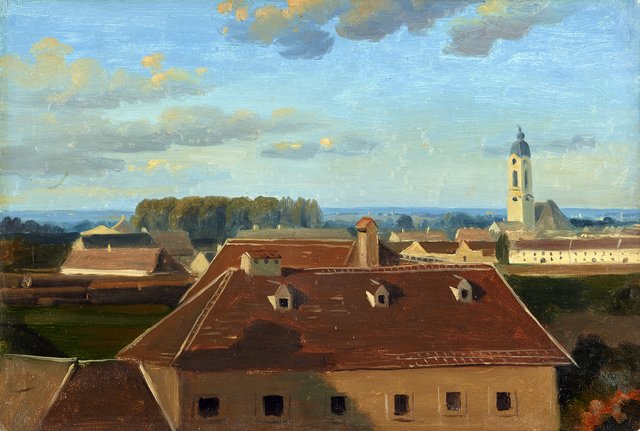 Blick über das Schanzel zum Augarten by Johann Peter Krafft