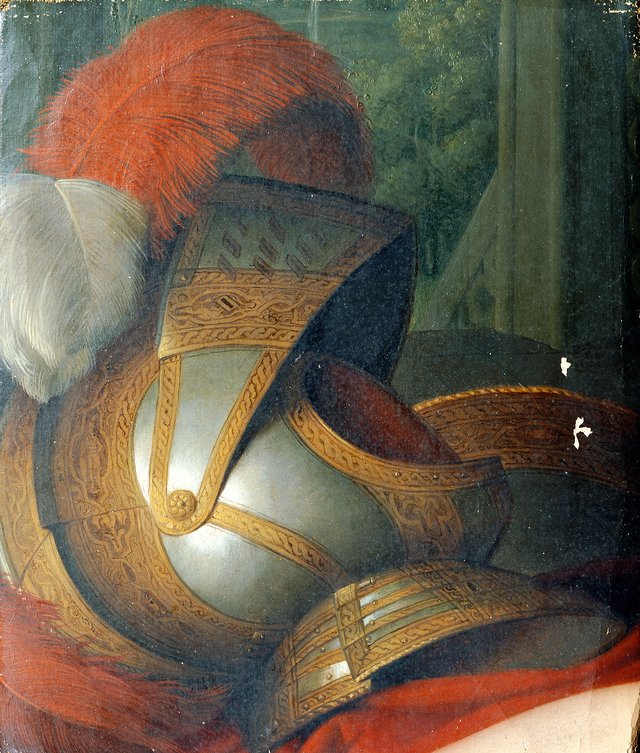 Helm und Rundschild by Johann Peter Krafft