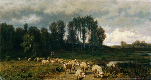 Vor dem Gewitter by Gustav Ranzoni