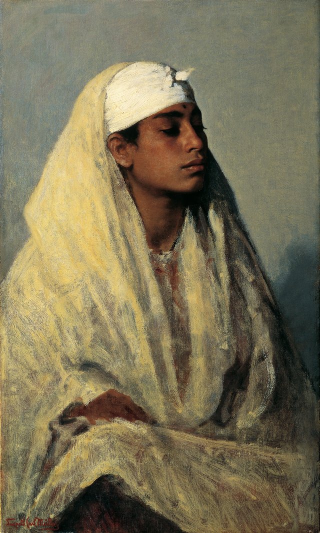 Ein Sphinxgesicht von heute by Leopold Carl Müller
