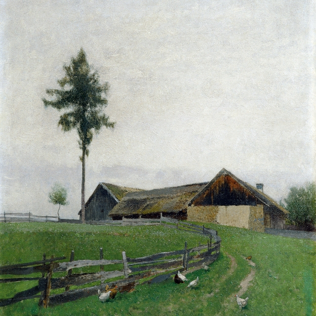 Bauernhof bei Zwettl by Ferdinand Brunner