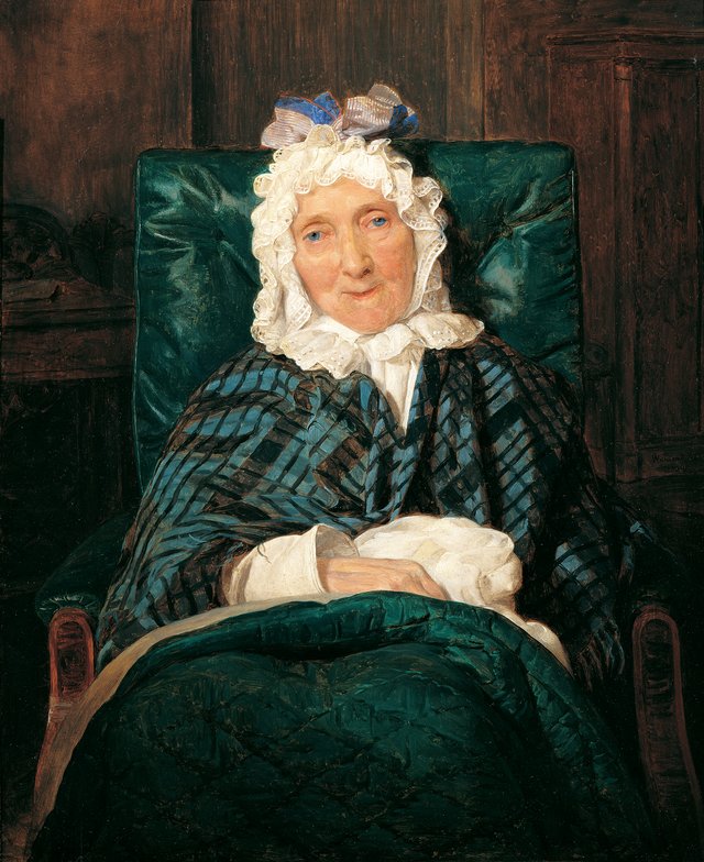 Aloisia Eltz im Lehnstuhl by Ferdinand Georg Waldmüller