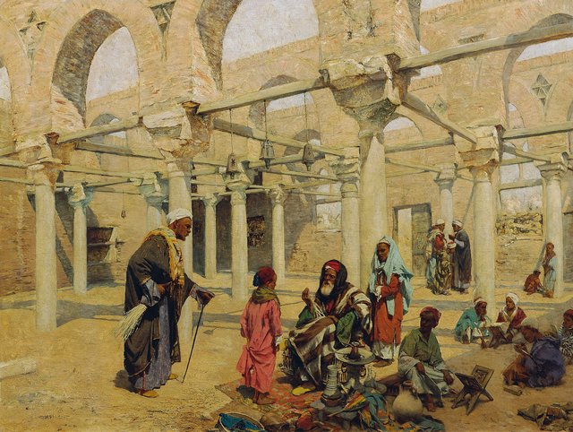 Schule in Benassa by Alphons Leopold Mielich