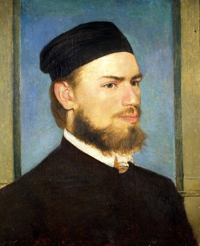 The painter Franz von Lenbach by Arnold Böcklin